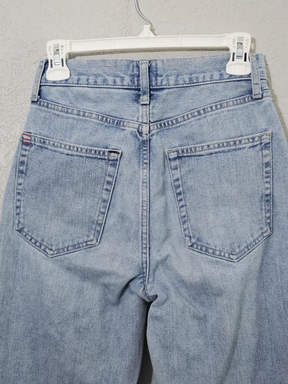 BDG Urban Outfitters High Rise Baggy Light Wash Straight Leg Jeans Womens 25 - Picture 5 of 8